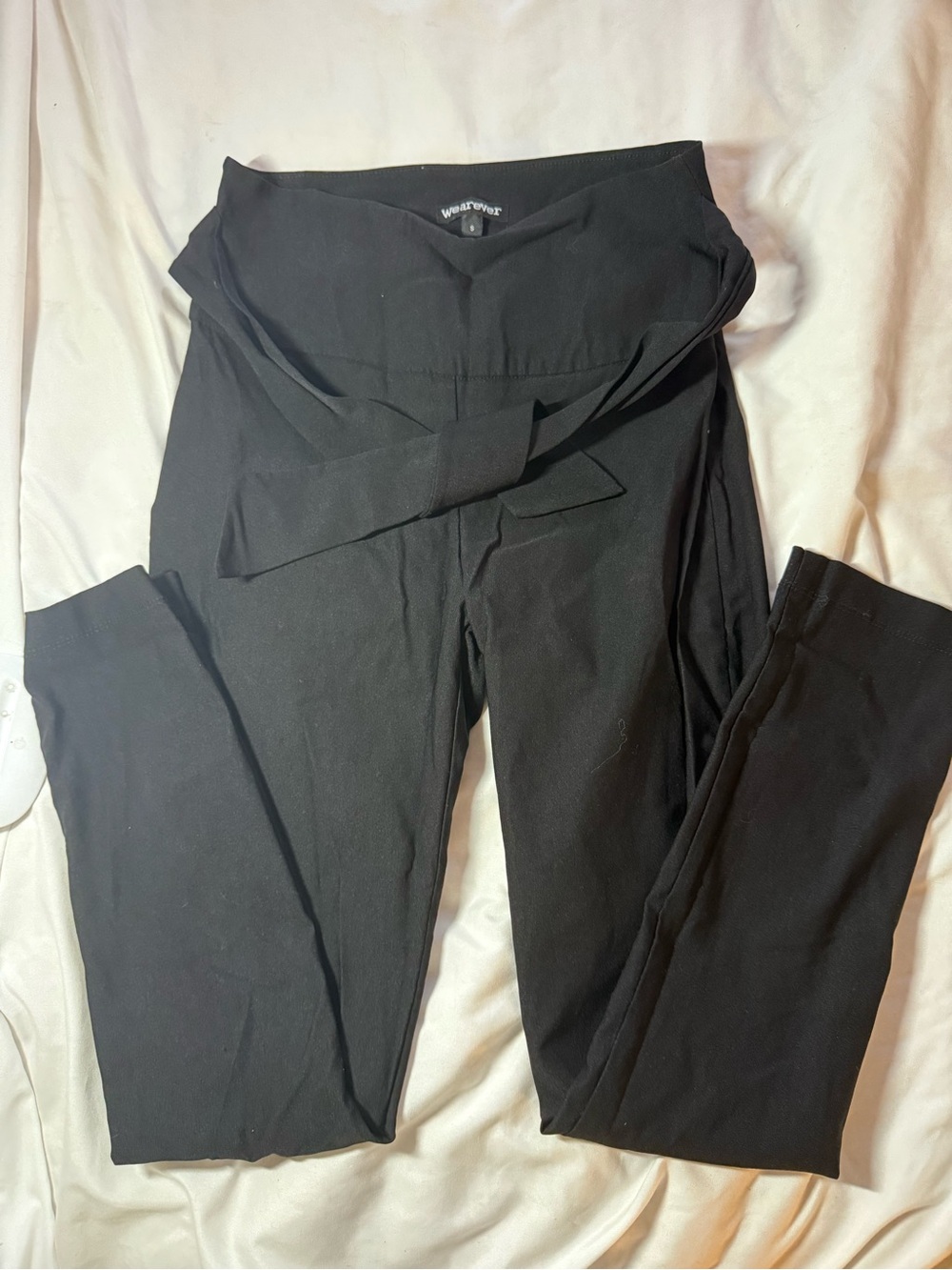 Wrap-Band Black trouser’s with Front Tie